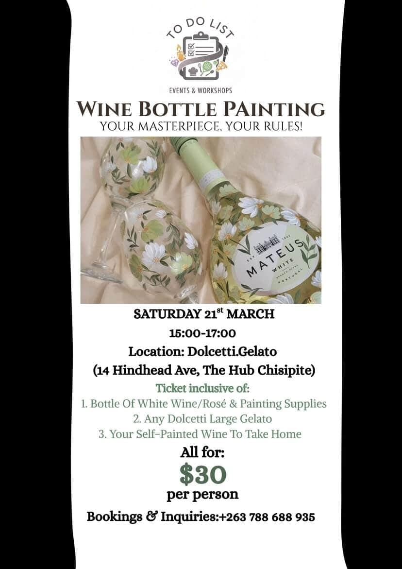 Wine Bottle Painting
